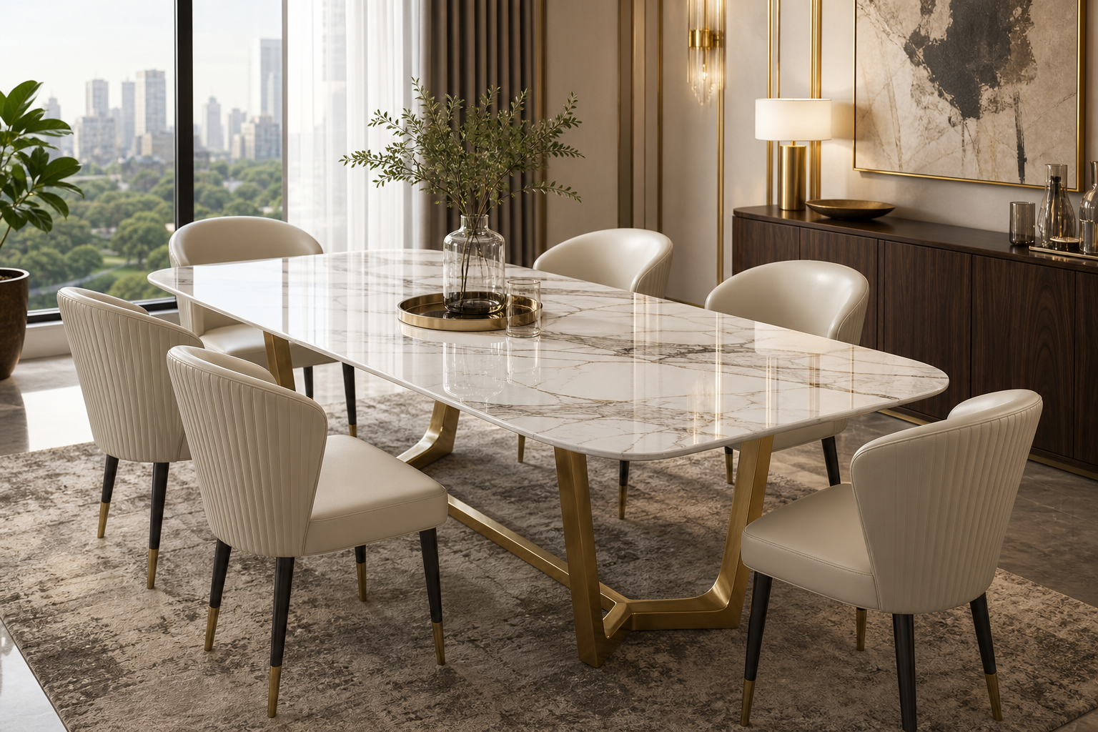 Luxury marble dining collection